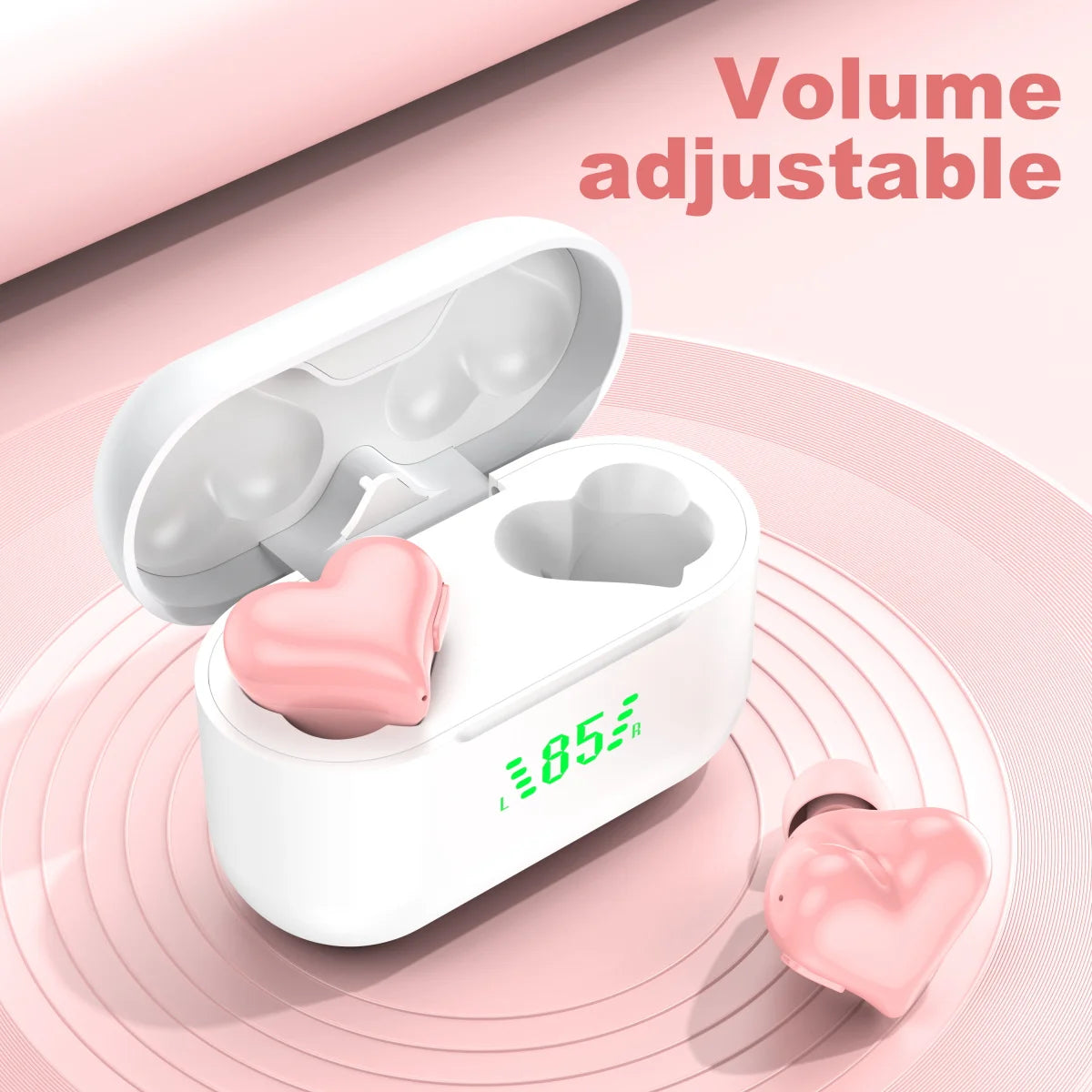 Beautiful wireless bluetooth headset Girls like fashion sports earbuds Built-in microphone headphones For Android/iPhone