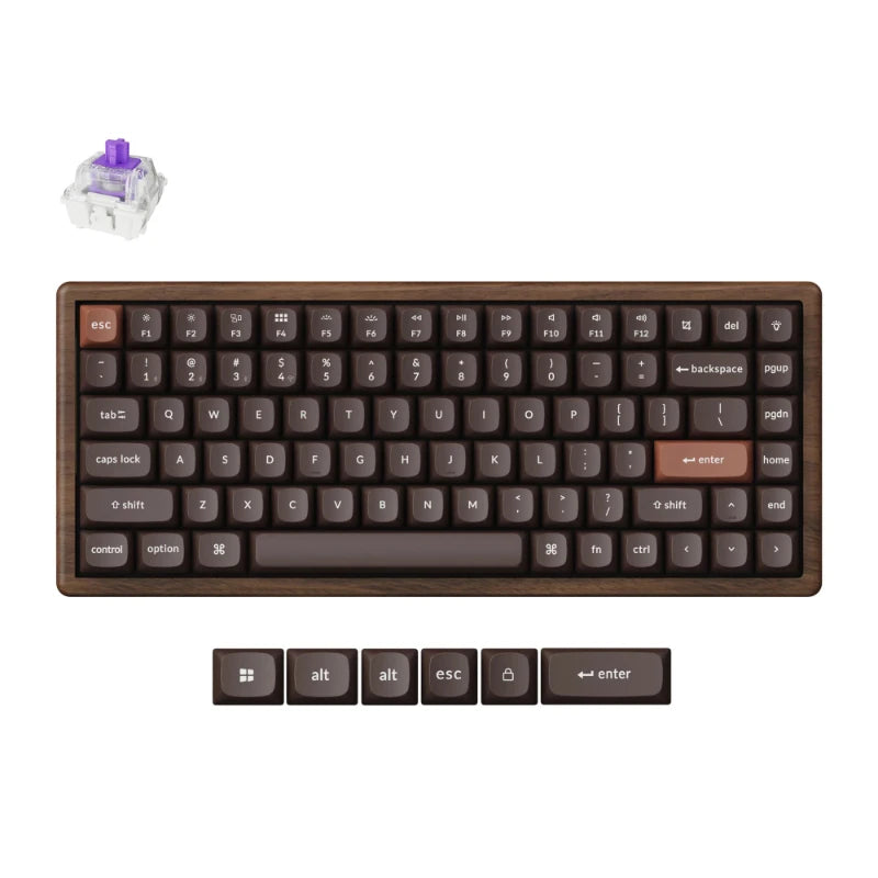 Keychron K2 HE Wireless Magnetic Switch Custom Keyboard-All-Woo...