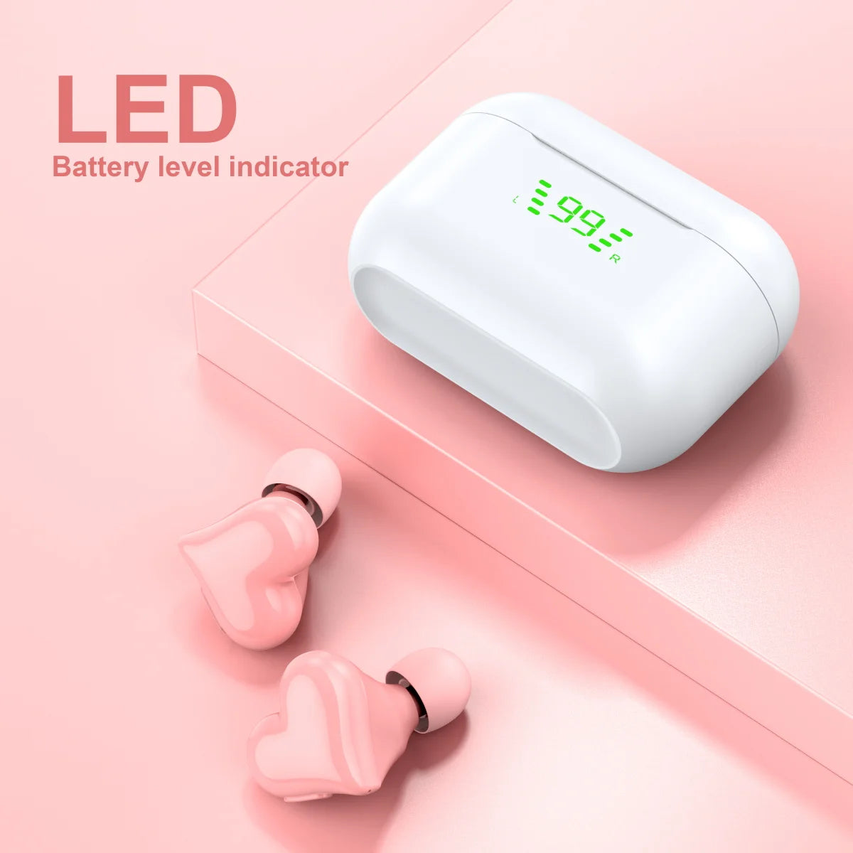 Beautiful wireless bluetooth headset Girls like fashion sports earbuds Built-in microphone headphones For Android/iPhone
